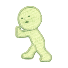 SMISKI Embroidery Sticker - Pushing (1 Piece)